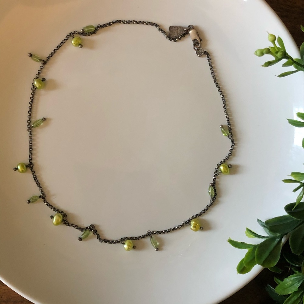 Silpada green necklace N1373